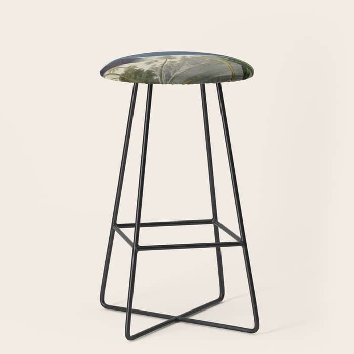 John James Audubon Louisiana Heron Painting Stool