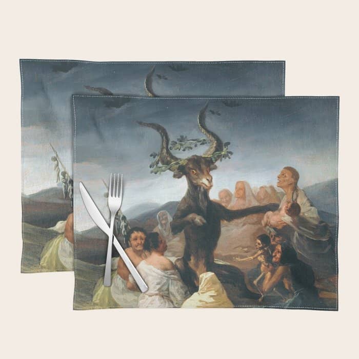 The Sabbath Of Witches Goya Painting Placemat
