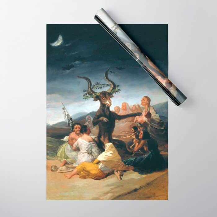 The Sabbath Of Witches Goya Painting Wrapping Paper
