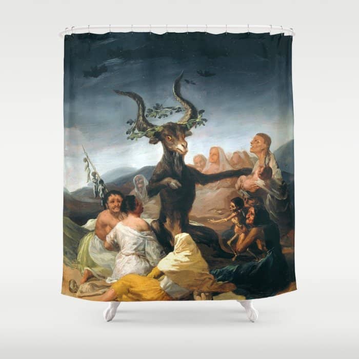 The Sabbath Of Witches Goya Painting Shower Curtain