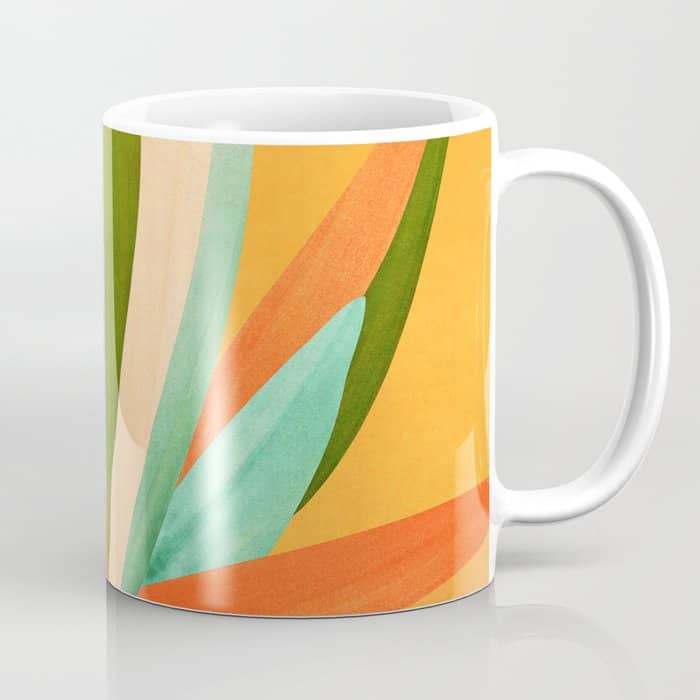 Summer Cactus Botanical Painting Coffee Mug