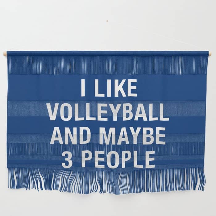 I Like Volleyball And Maybe 3 People Wall Hanging