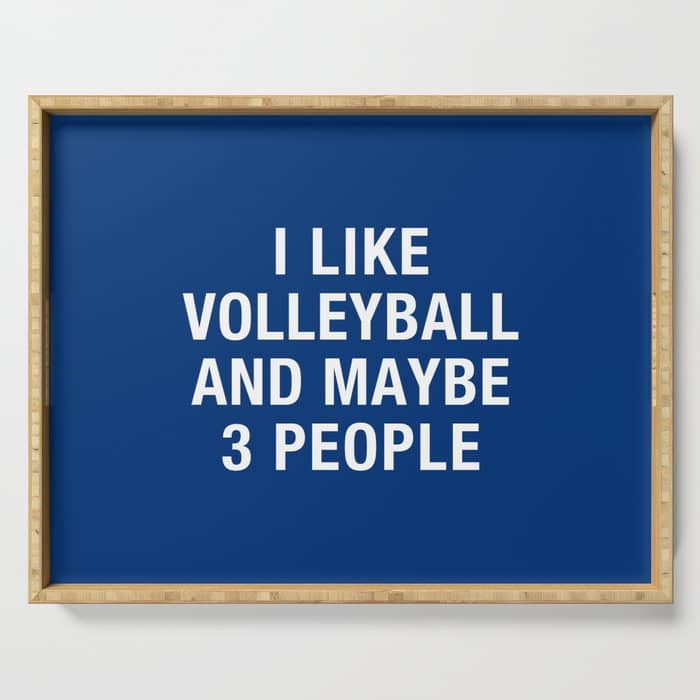 I Like Volleyball And Maybe 3 People Serving Tray