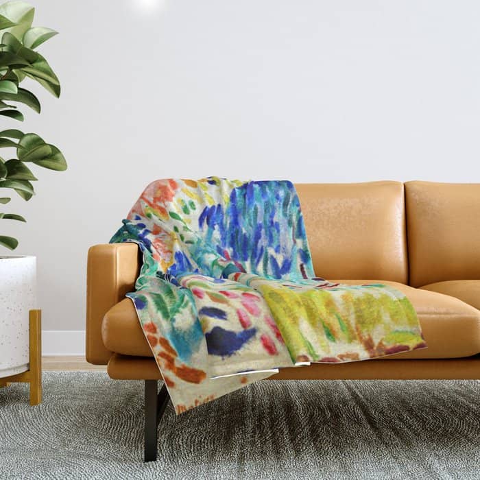 Henri Matisse Landscape At Collioure Throw Blanket