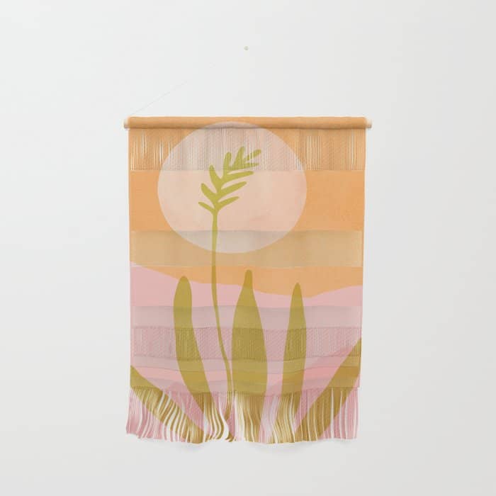 Desert Moon Colorful Landscape Wall Hanging
