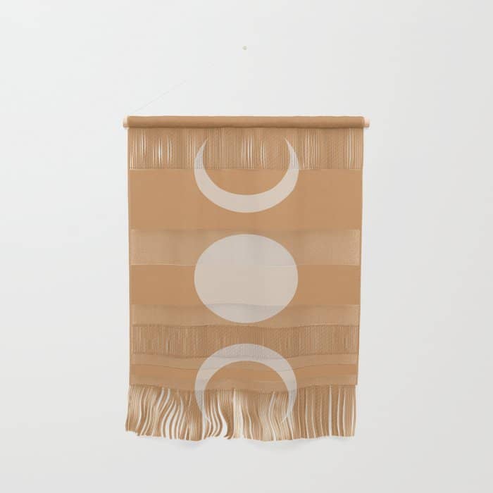 Moon Shapes Minimalism - Desert Sand Wall Hanging