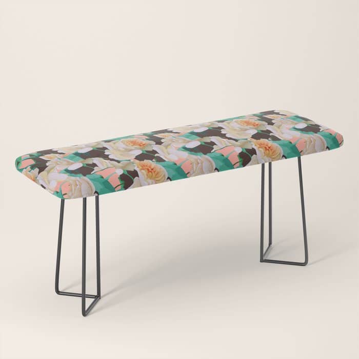 Tropical & White Blossom #Painting #Tropical #Botanical Bench