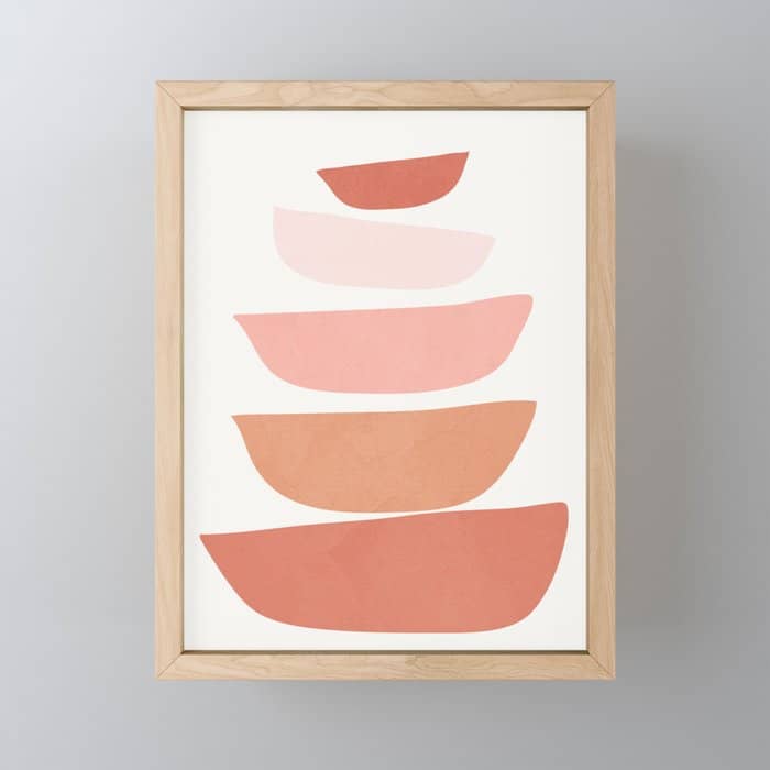 Abstract Minimal Shapes Iv Mini Art Print