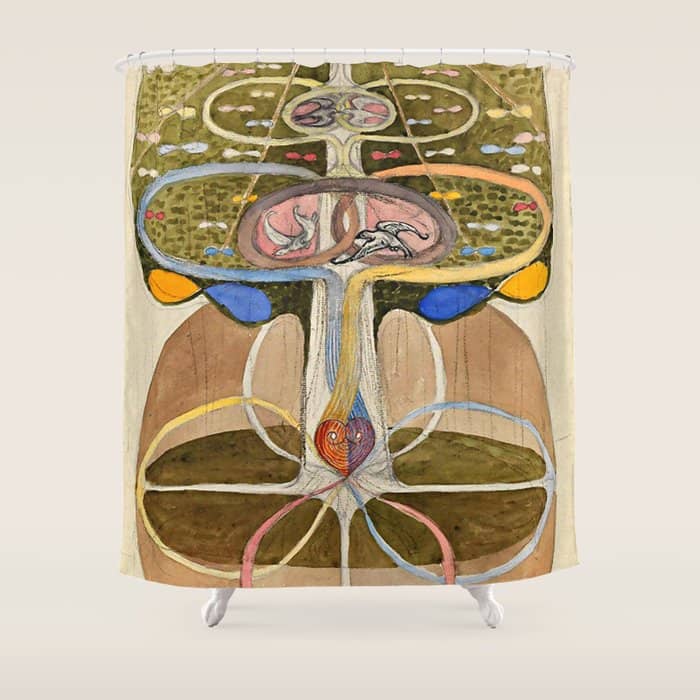 Hilma Af Klint "Tree Of Knowledge No. 1" Shower Curtain
