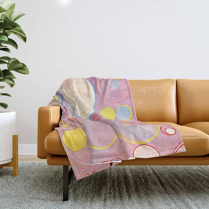 Hilma Af Klint "The Ten Largest, No. 08, Adulthood, Group Iv" Throw Blanket