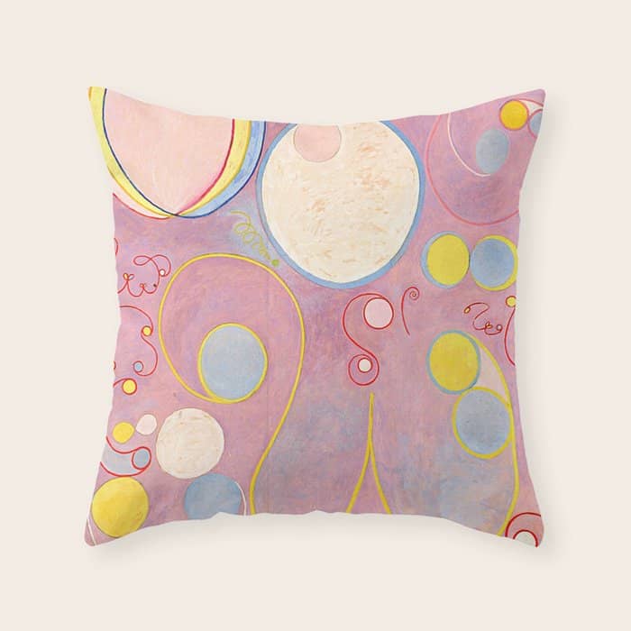 Hilma Af Klint "The Ten Largest, No. 08, Adulthood, Group Iv" Throw Pillow