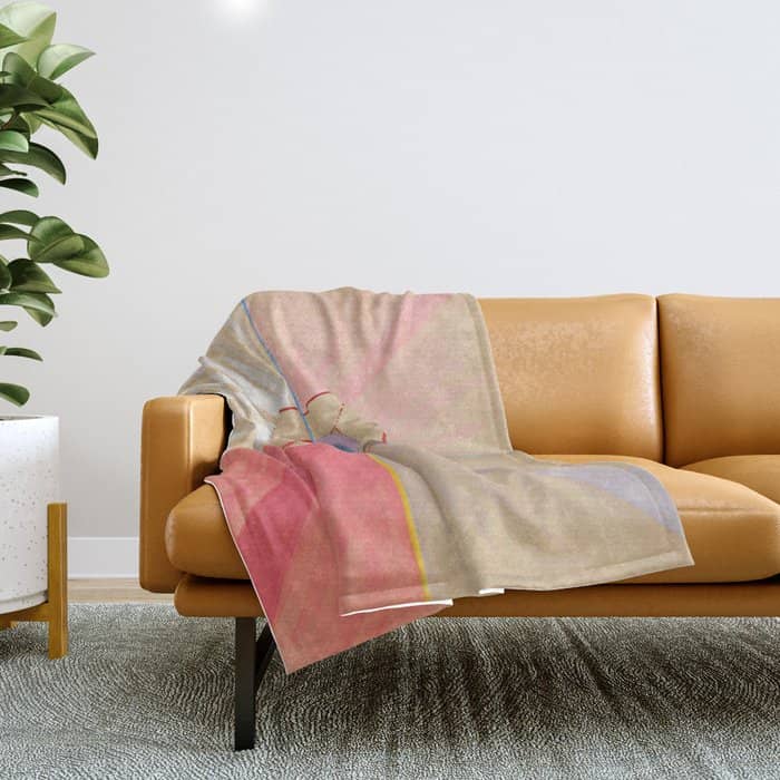 Hilma Af Klint "The Swan, No. 11, Group Ix-Suw" Throw Blanket