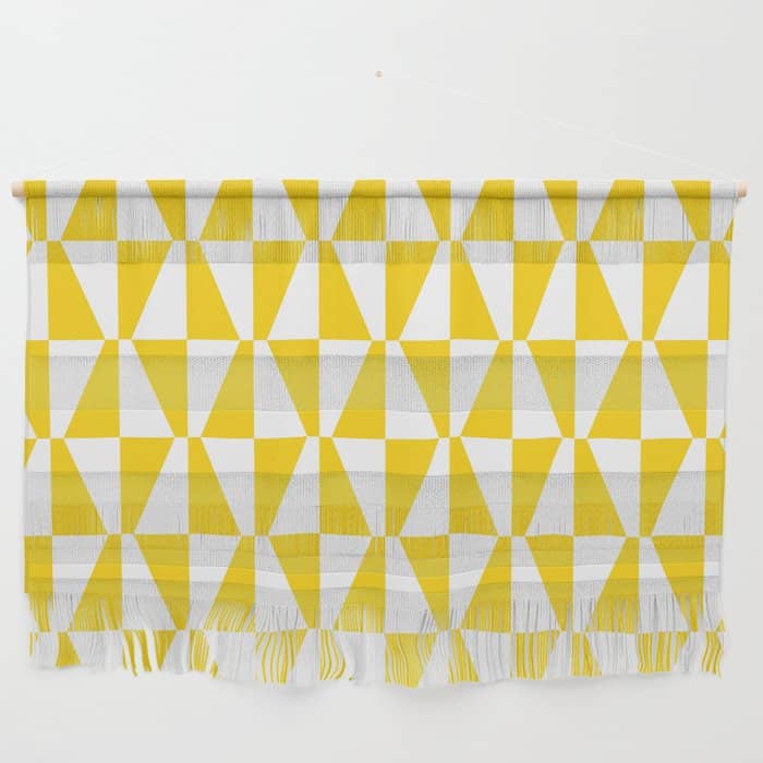 Mid Century Modern Geometric 312 Yellow Wall Hanging