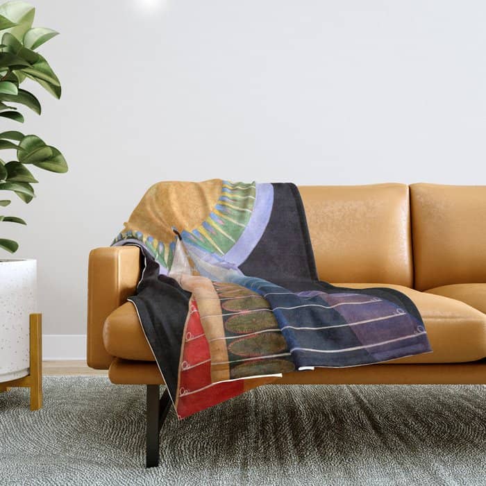 Hilma Af Klint "Altarpiece No. 1" Throw Blanket