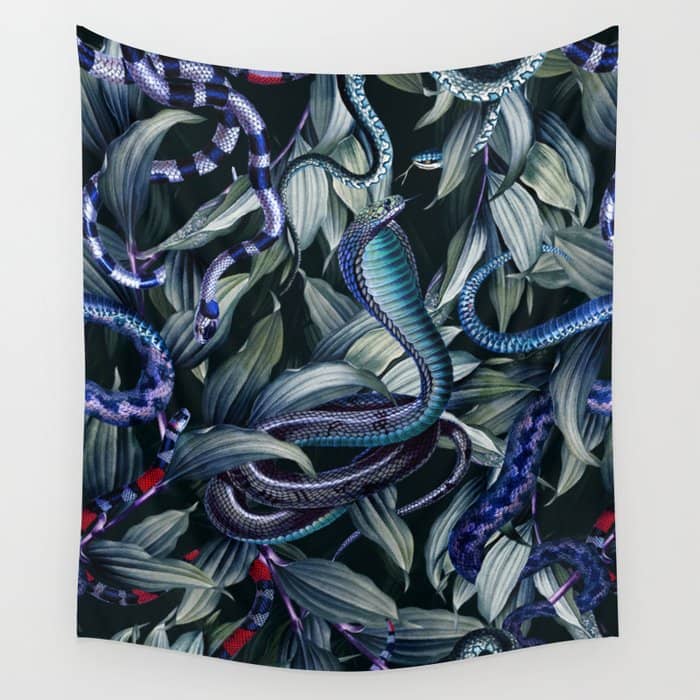 Dangers In The Forest Viii Wall Tapestry