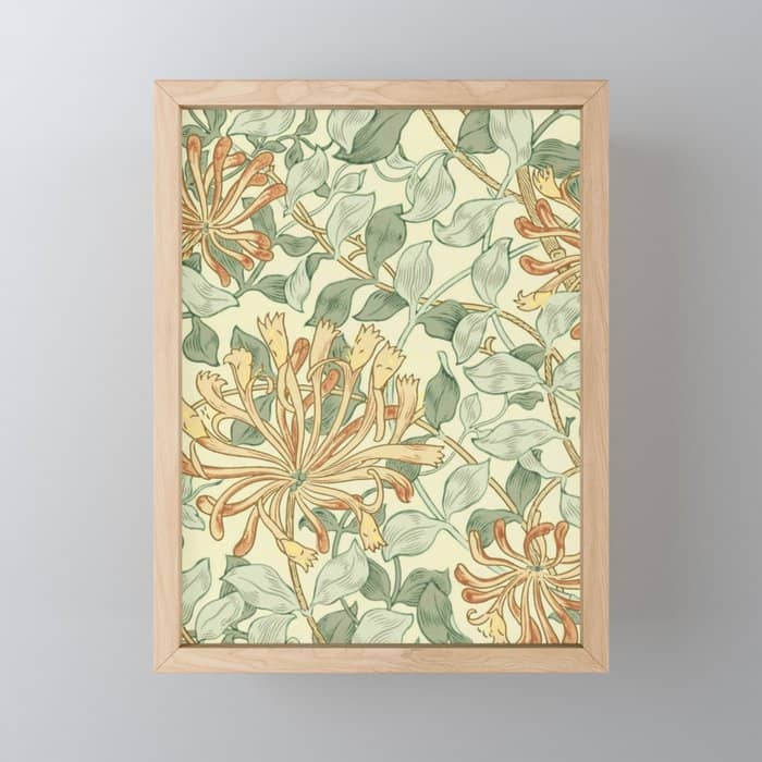 William Morris "Honeysuckle" 3. Mini Art Print