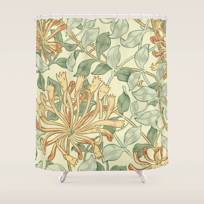 William Morris "Honeysuckle" 3. Shower Curtain