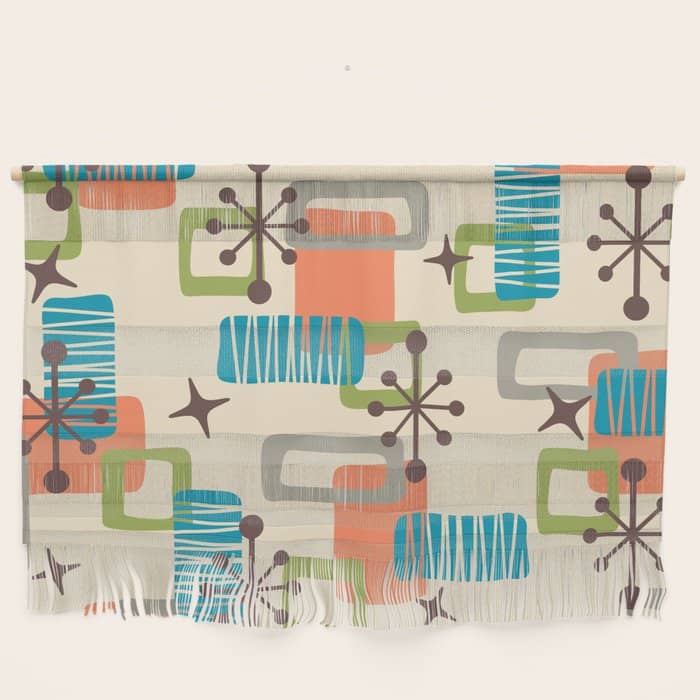 Mid Century Modern Atomic Decoration 243 Kitsch Wall Hanging