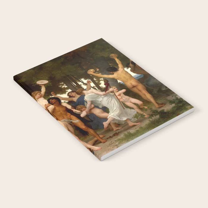 William-Adolphe Bouguereau "The Youth Of Bacchus" Notebook