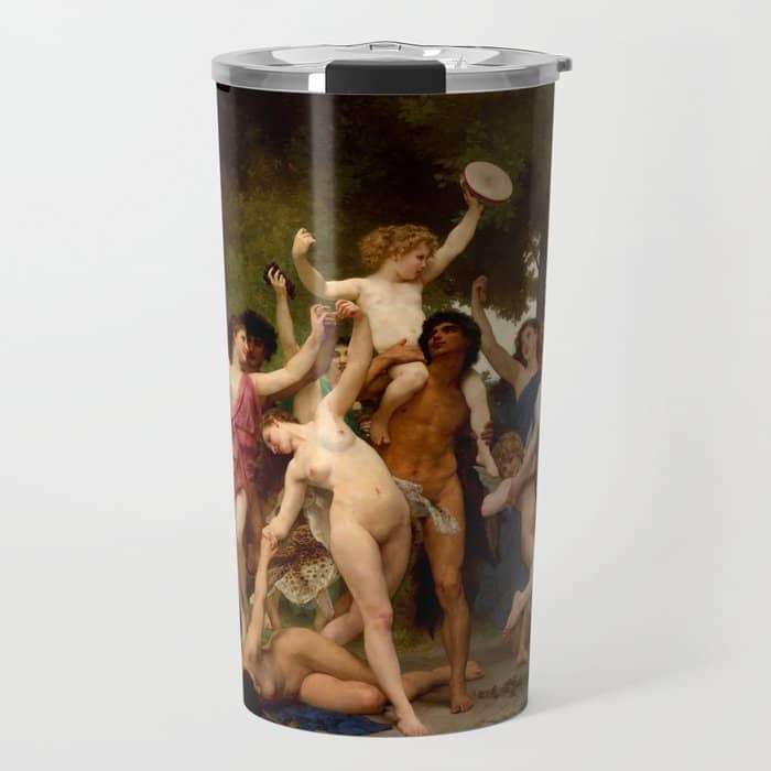 William-Adolphe Bouguereau "The Youth Of Bacchus" Travel Mug