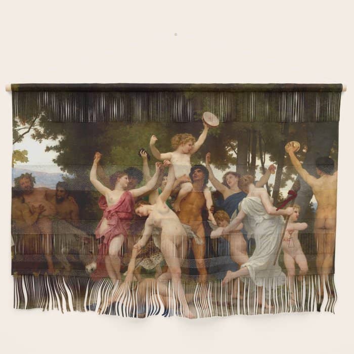William-Adolphe Bouguereau "The Youth Of Bacchus" Wall Hanging