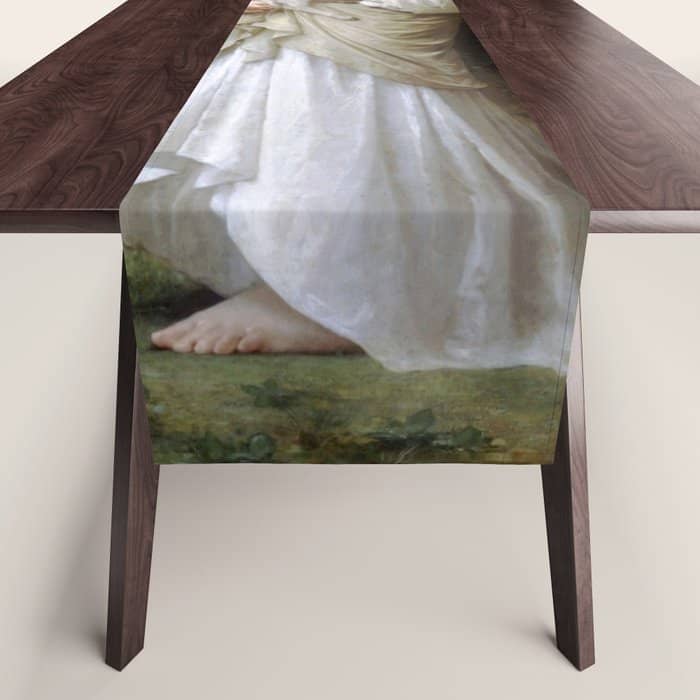 William-Adolphe Bouguereau "L'Innocence (Innocence)"(1893) Table Runner