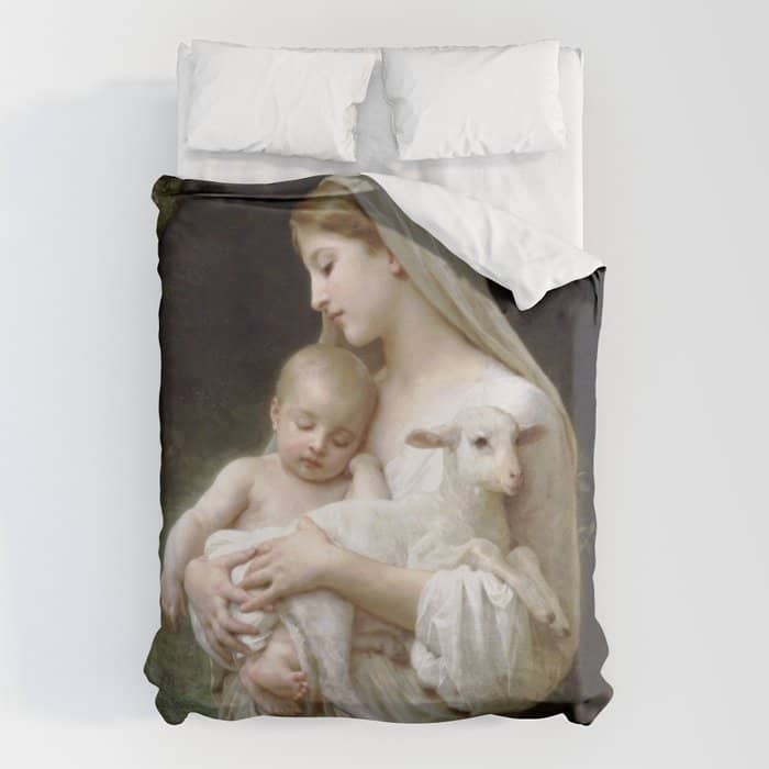 William-Adolphe Bouguereau "L'Innocence (Innocence)"(1893) Duvet Cover