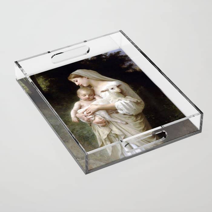 William-Adolphe Bouguereau "L'Innocence (Innocence)"(1893) Acrylic Tray