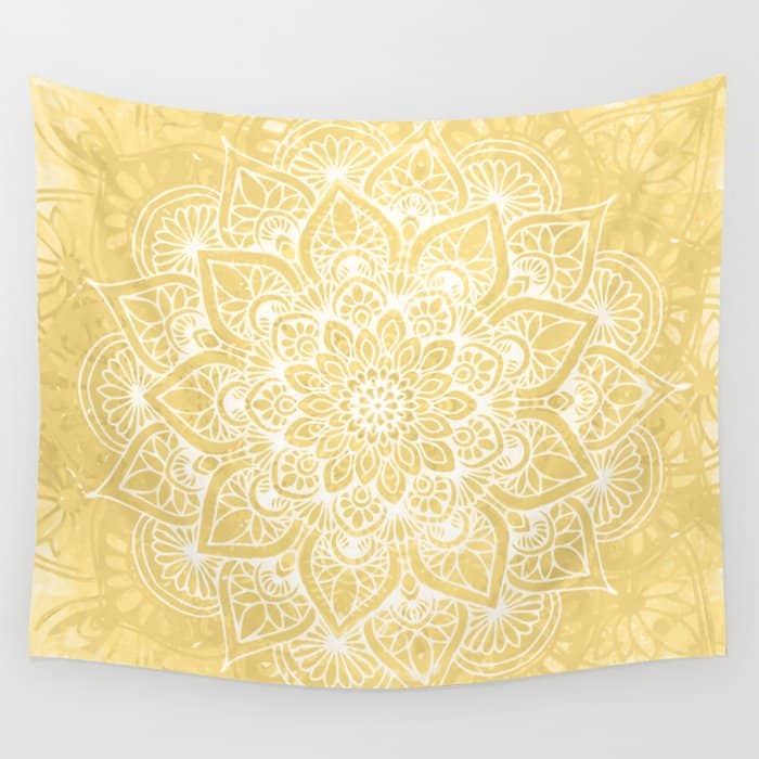 Mandala, Floral, Sun, Wall Art Boho Wall Tapestry