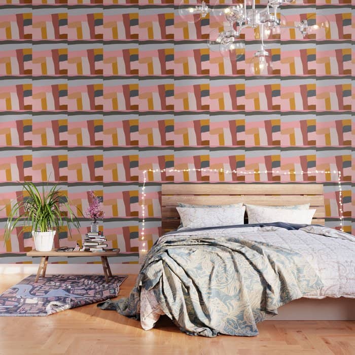 Modern Abstract In Earthy Colors Wallpaper
