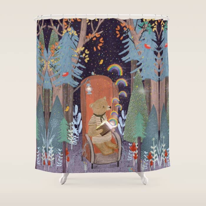 The Little Book Of Rainbows Shower Curtain