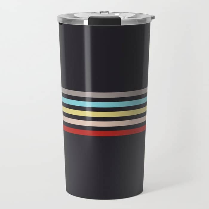 Ujimasa - Classic Retro Stripes Travel Mug