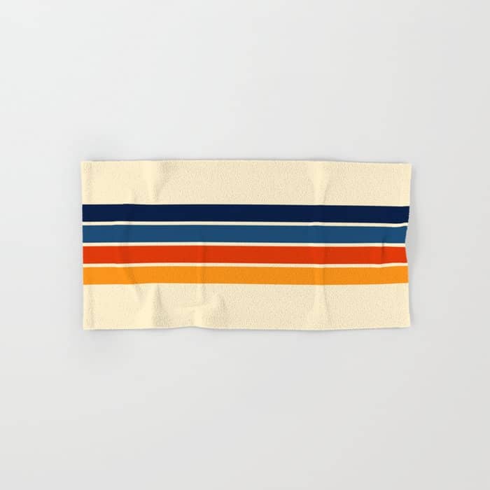 Mitsunari - Classic Retro Stripes Bath Towel