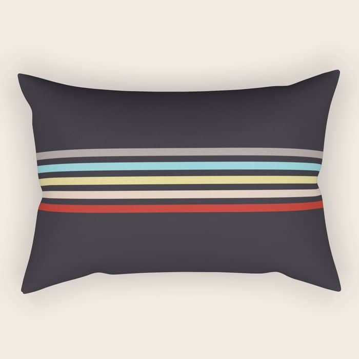 Ujimasa - Classic Retro Stripes Rectangular Pillow