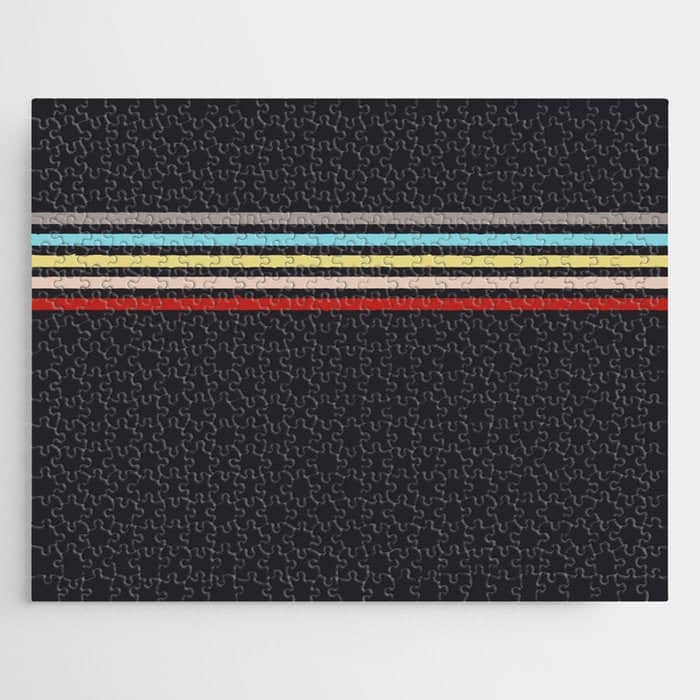 Ujimasa - Classic Retro Stripes Jigsaw Puzzle