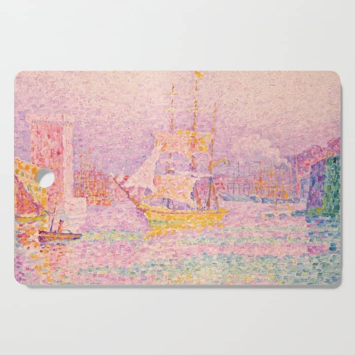 Paul Signac "Harbour At Marseilles" Cutting Board