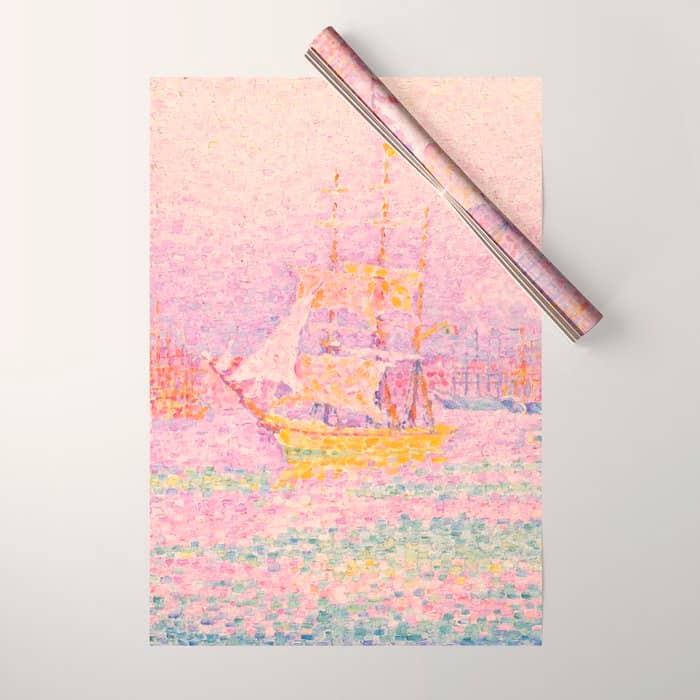 Paul Signac "Harbour At Marseilles" Wrapping Paper