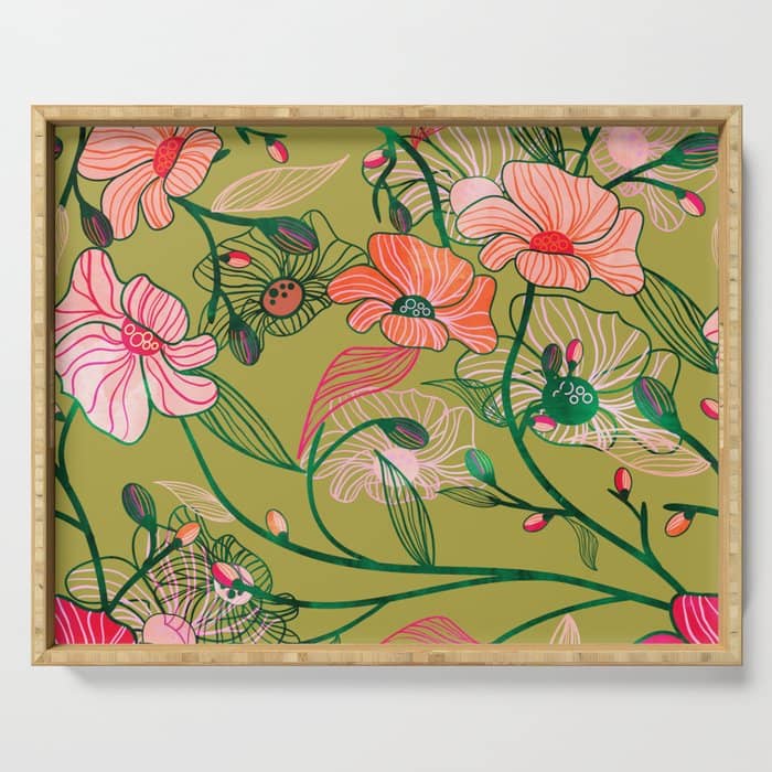 Twinning #Illustration #Pattern Serving Tray