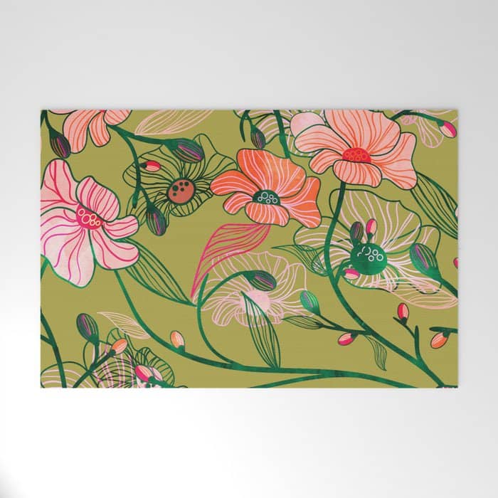 Twinning #Illustration #Pattern Welcome Mat