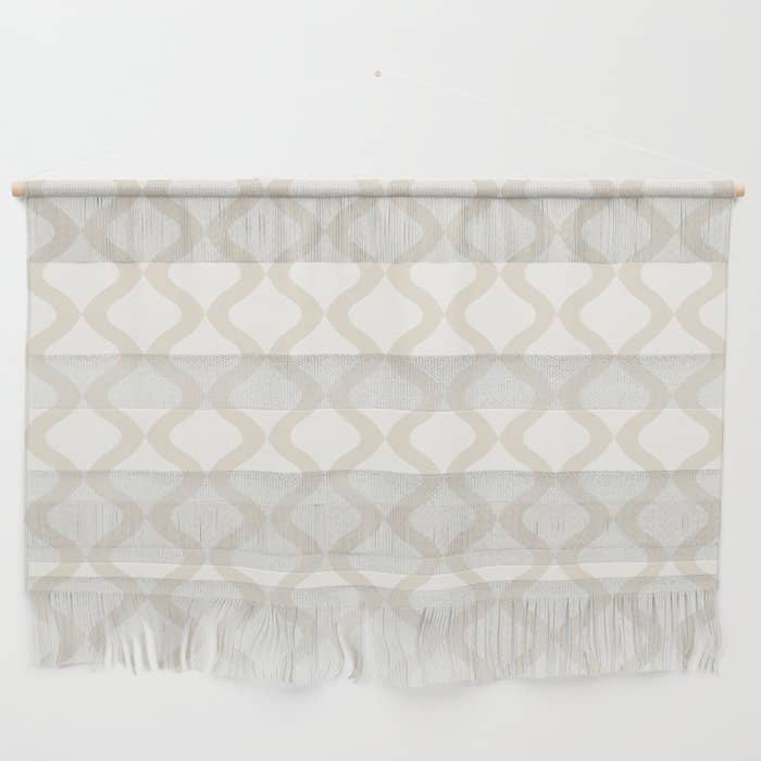 Alva Pattern - Vintage Neutral White Wall Hanging
