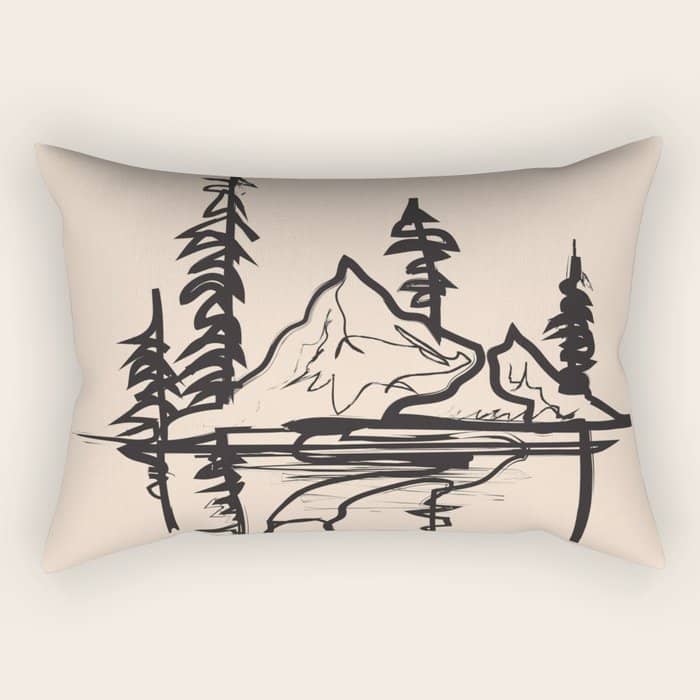 Abstract Landscape Ii Rectangular Pillow