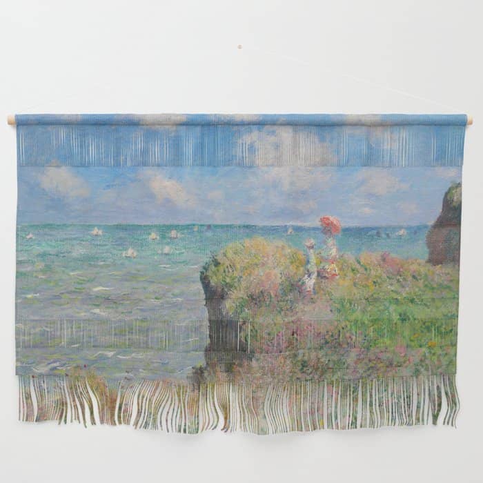 Claude Monet " Cliff Walk At Pourville" Wall Hanging