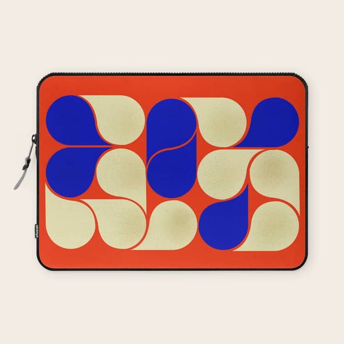Mid-Century Geometric Shapes-No10 Laptop Sleeve