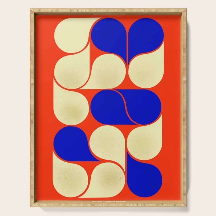 Mid-Century Geometric Shapes-No10 Serving Tray