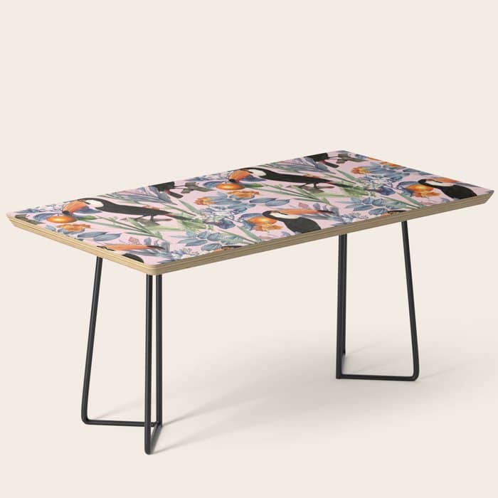 Tucan Garden #Pattern #Illustration Coffee Table