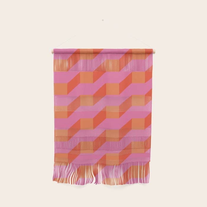 Retro Geometry Bright Pattern No10 Wall Hanging