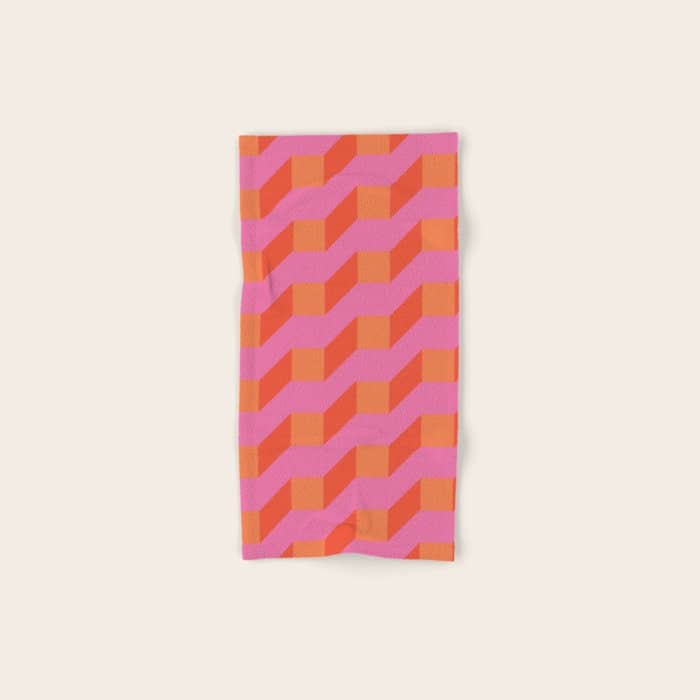 Retro Geometry Bright Pattern No10 Bath Towel