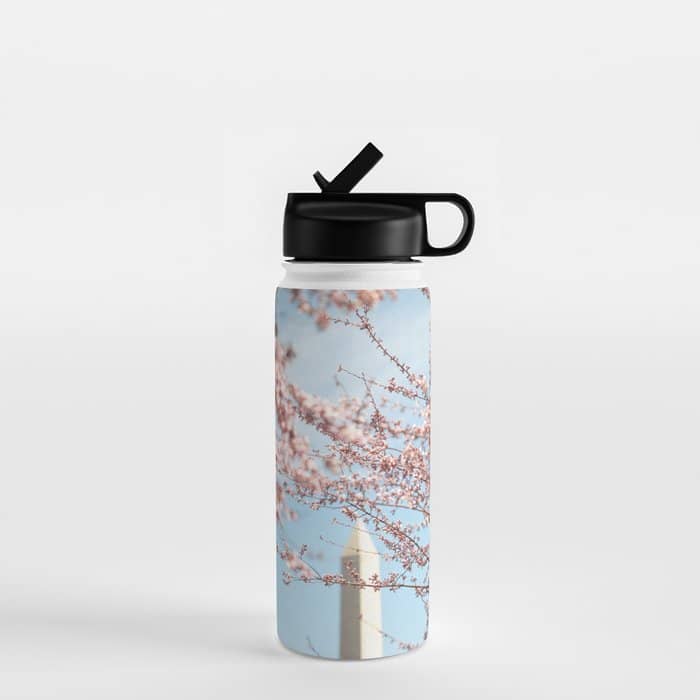Washington Dc Cherry Blossoms Water Bottle