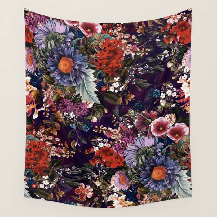 Exotic Garden - Night Xxiii Wall Tapestry