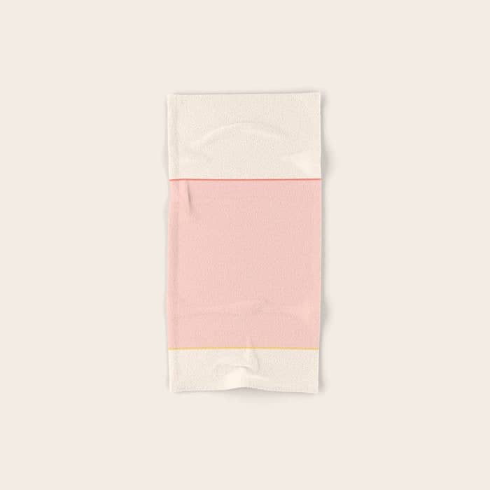 Subtle Spring Color Block - Soft Pink Bath Towel